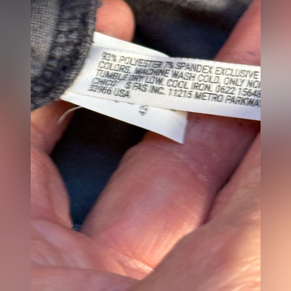 Soma Weekend Gray Velour V-neck Long Sleeve Cozy Pullover Top Size Small - Picture 4 of 10